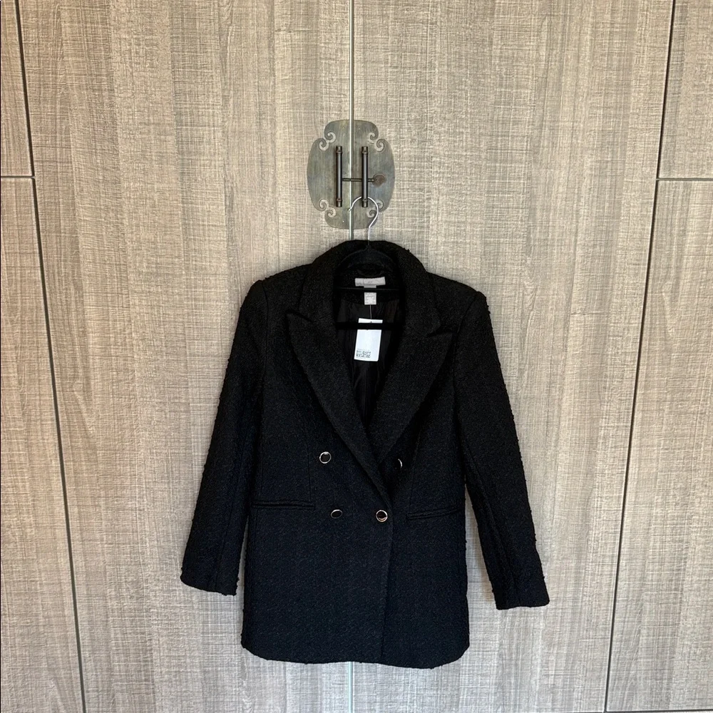 H&M Textured‎ Double-Breasted Blazer